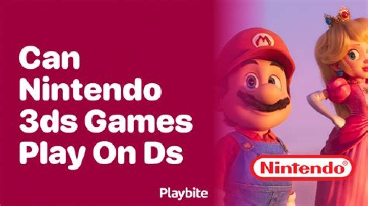 Can Nintendo 3DS games play on DS?