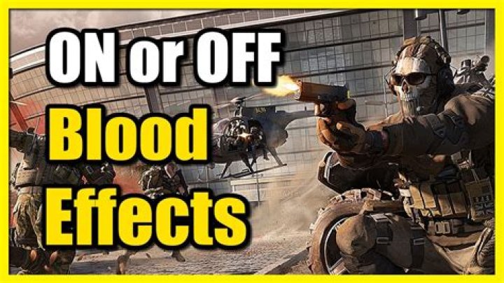 Can you turn off blood in CoD4?