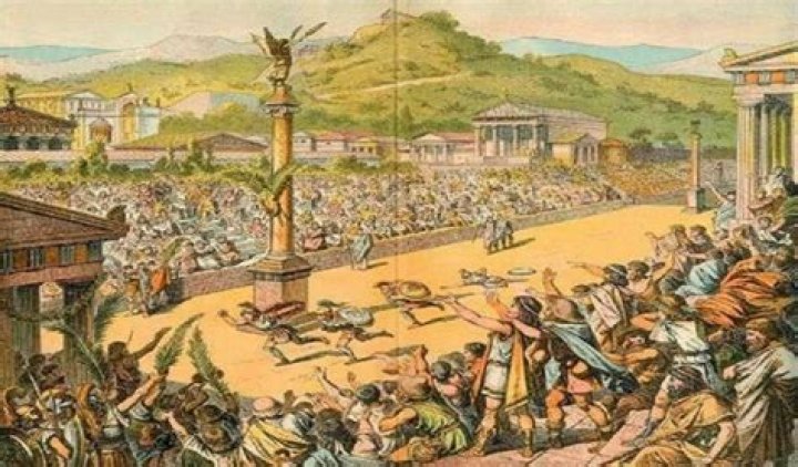 Did the ancient Olympics have a torch?