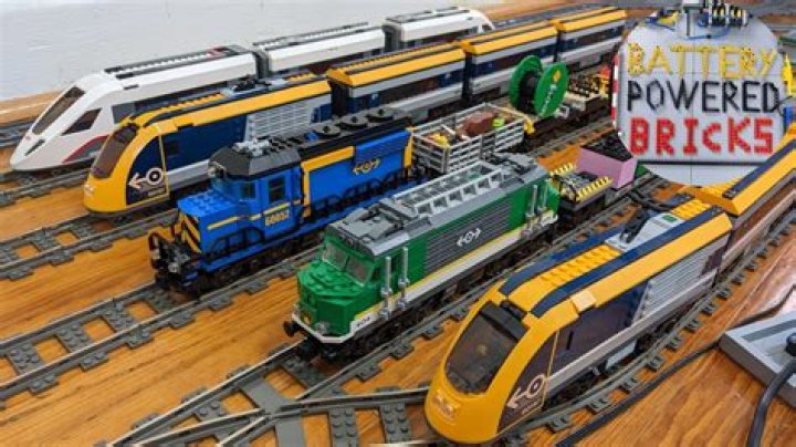 How are Lego trains powered?