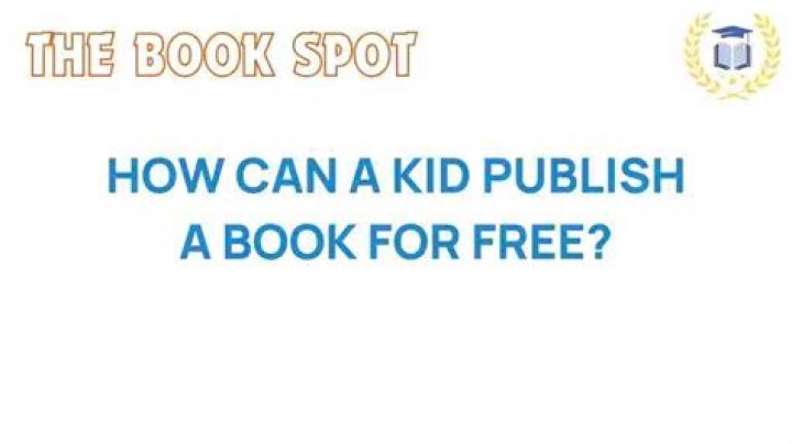 How can a kid publish a book for free?