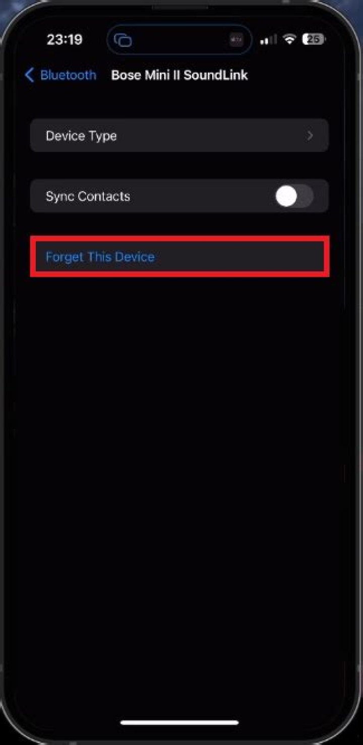 How do I connect to a forgotten Bluetooth device?