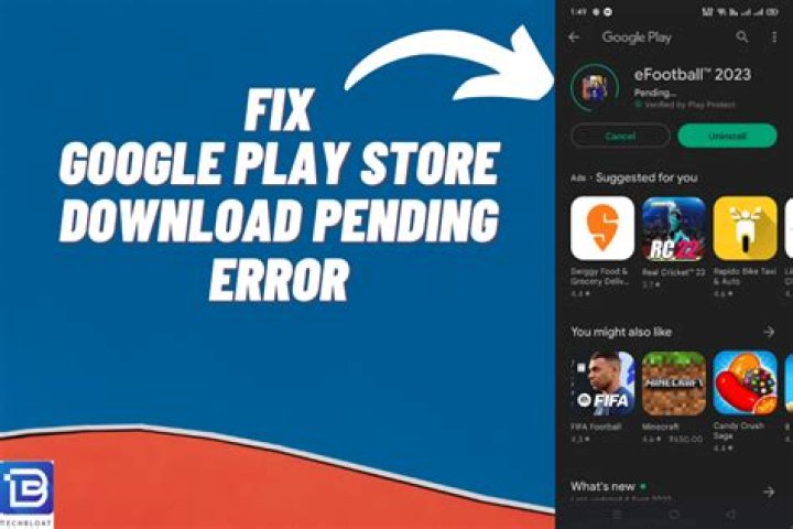 How do I fix Google Play download error?