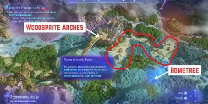 How do I get to the Sacred Forest Meadow?