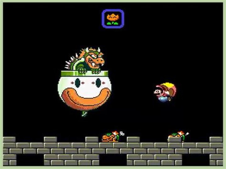 How do you beat Bowser in Super Mario Flash?