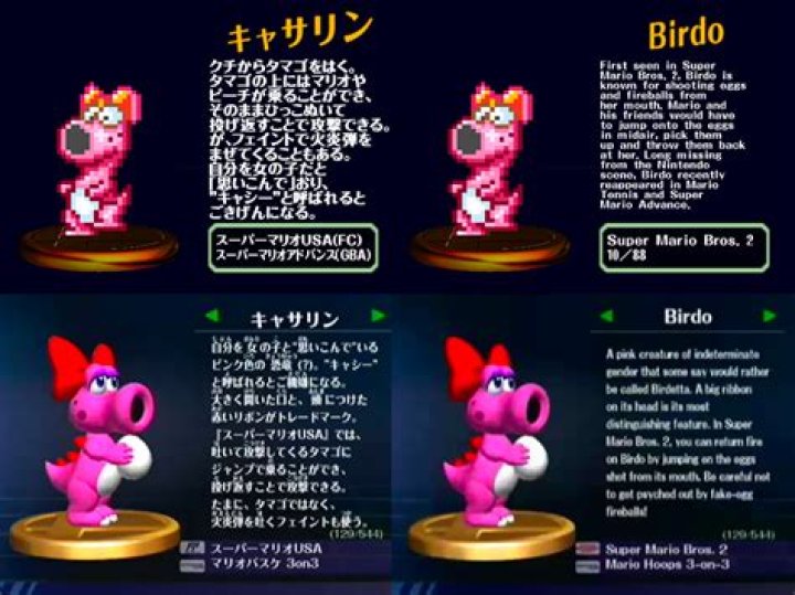 How do you get Birdo trophy Melee?