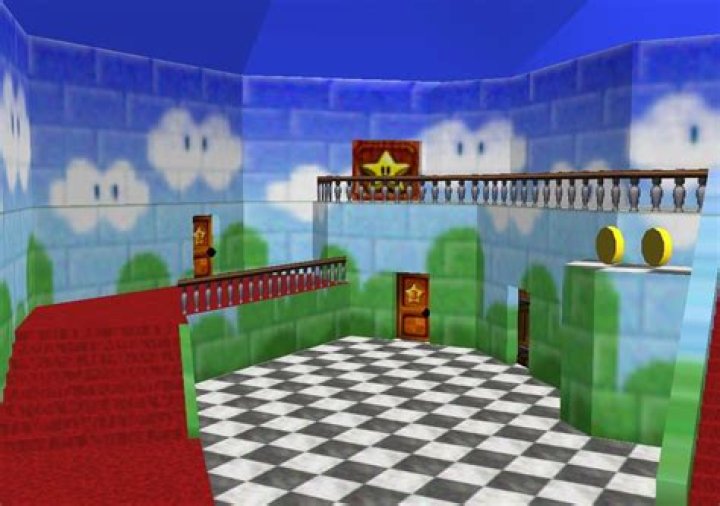 How do you get out of the castle in Super Mario 64?