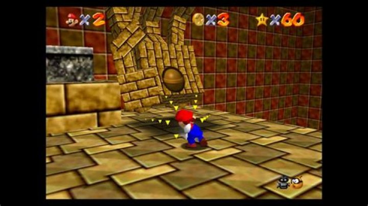 How do you get to shifting sands Mario 64?