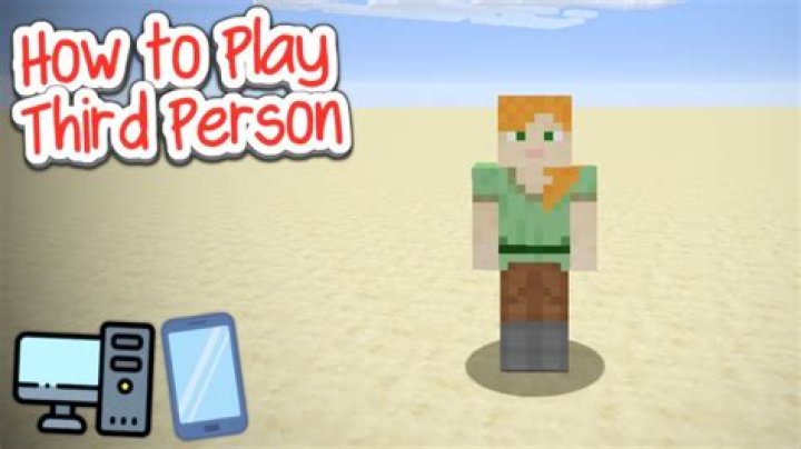 How do you go in third person on Minecraft tablet?