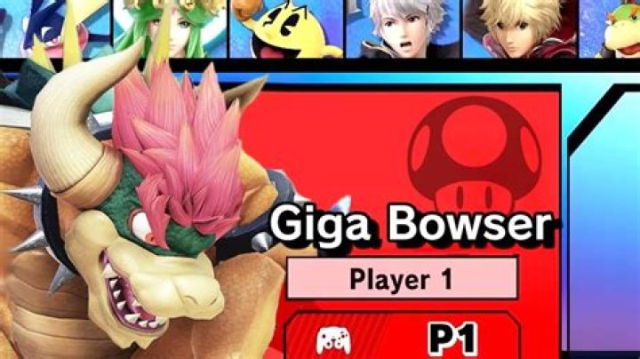 How do you play as Giga Bowser in Smash Bros?