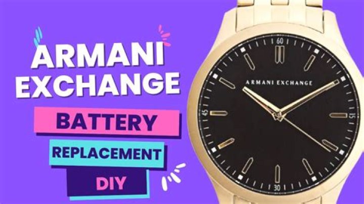 How do you take links out of an Armani watch?
