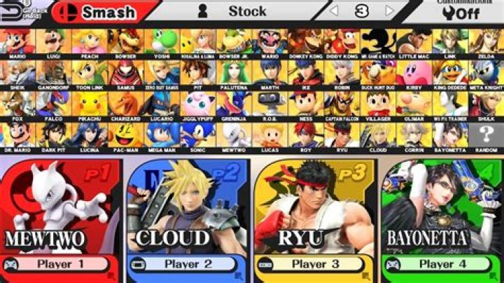 How many playable characters are there in Super Smash Bros for Nintendo 3DS and Wii U?