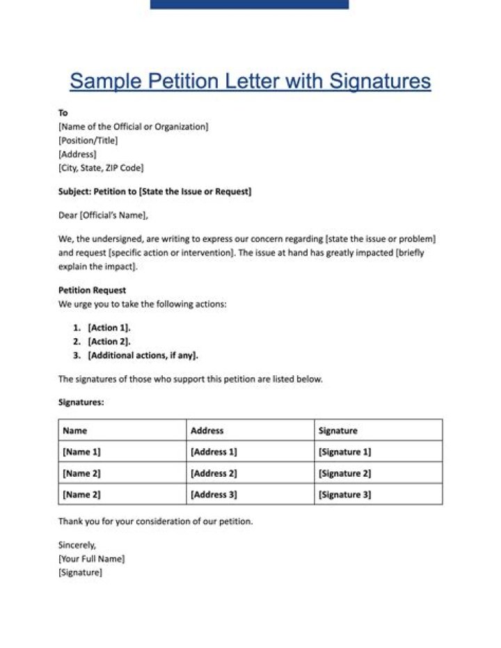 How many signatures are needed for a petition to be effective in Australia?