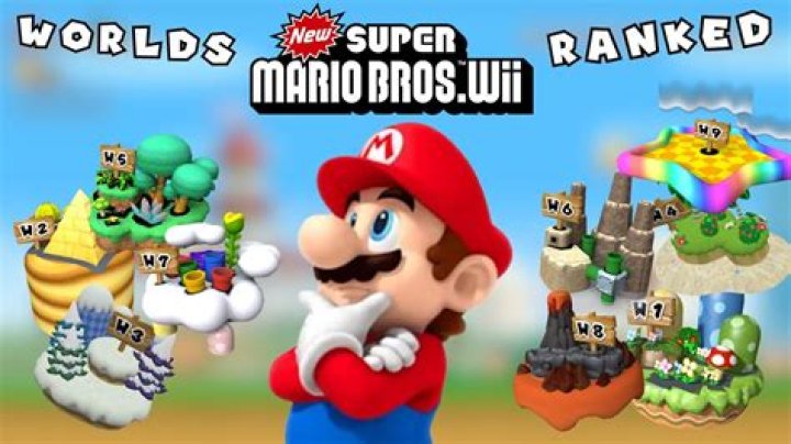 How many worlds on Super Mario Bros Wii?