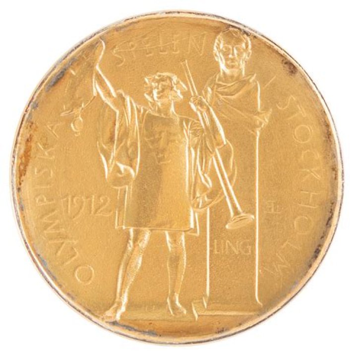 How much is a 1912 Olympic gold medal worth today?