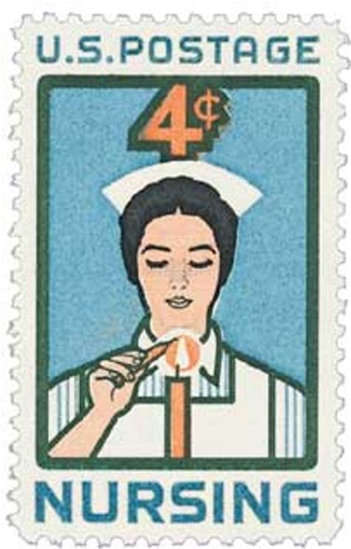 How old are the 1961 4C nursing stamps?
