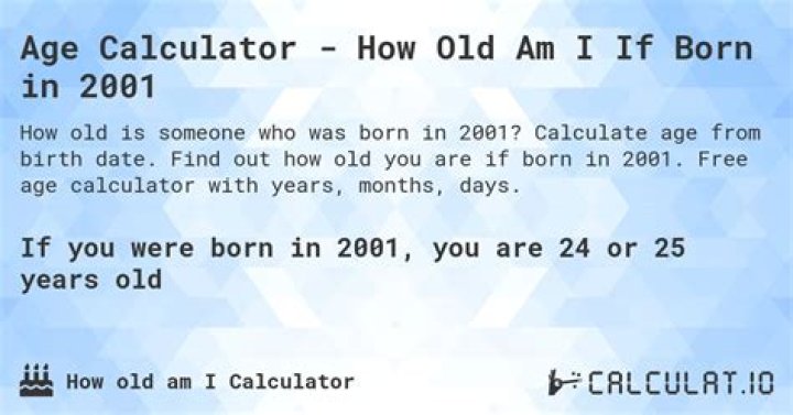 How old would I be if I was born October 8 2001?