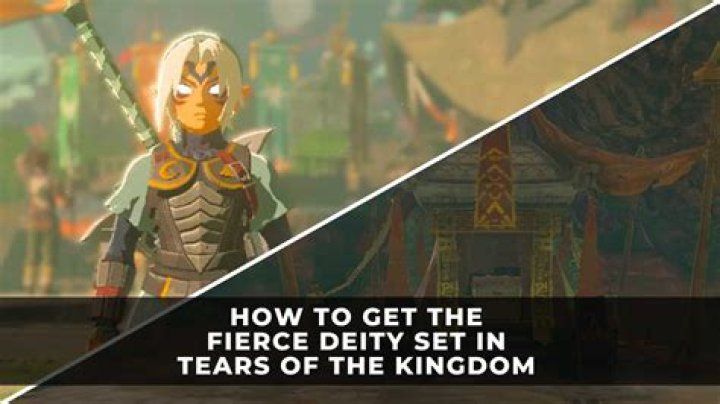 How tall is the fierce deity?