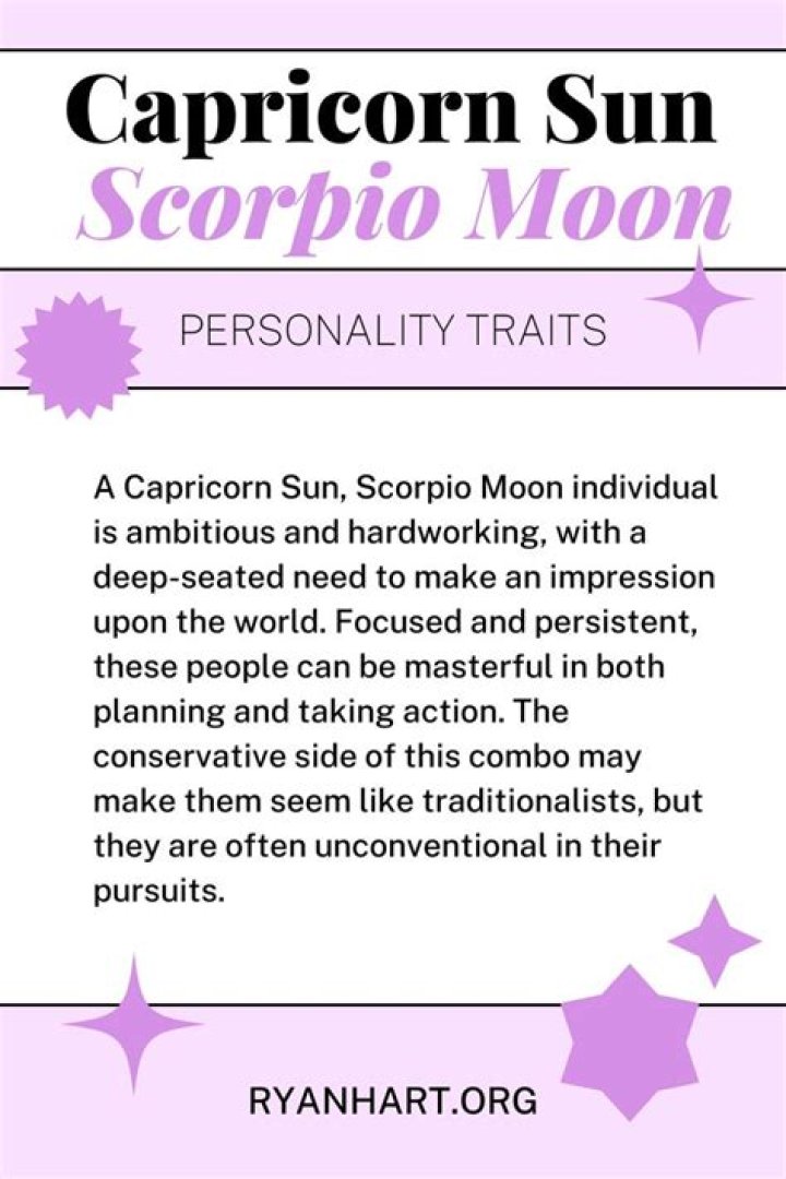 【How-to】Capricorn sun scorpio moon - Howto.org