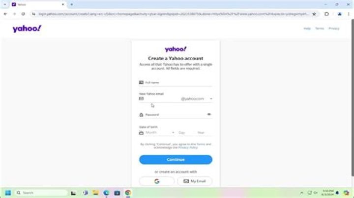 【How-to】Create yahoo co in account