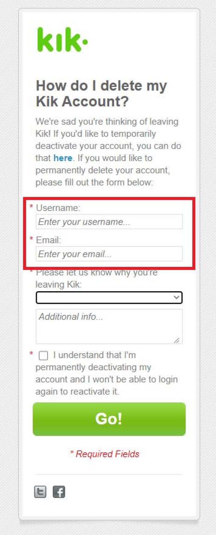 【How-to】Delete kik account - Howto.org