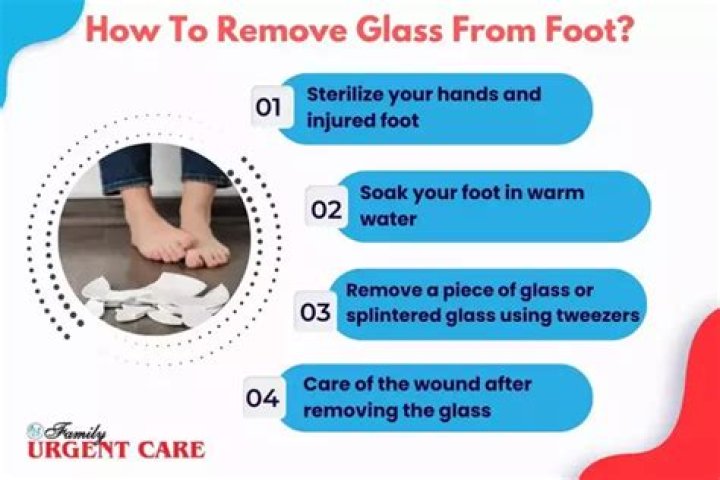 【How-to】How do you get glass out of your skin without tweezers
