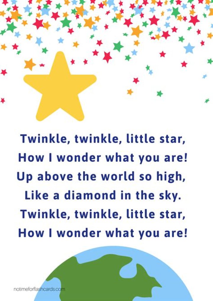 【How-to】How i wonder what you are poem