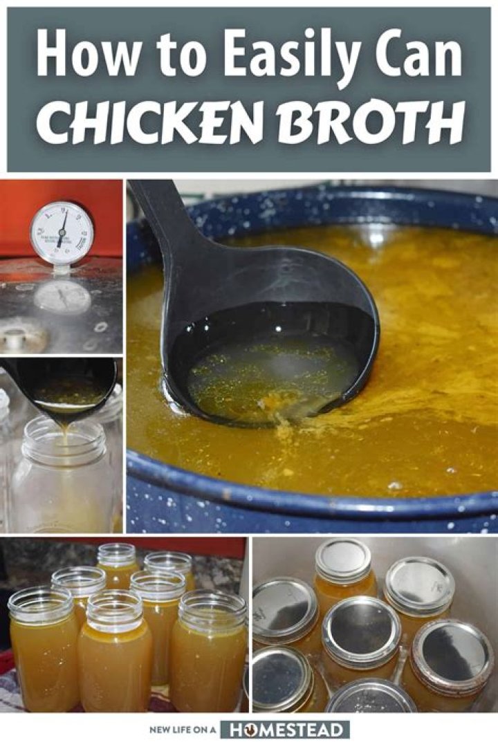 【How-to】How to can chicken broth