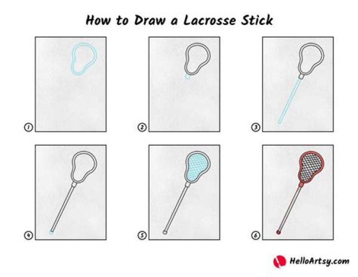 【How-to】How to draw a lacrosse stick