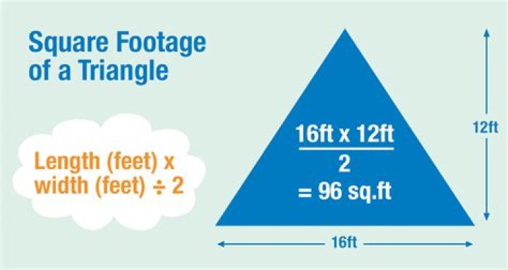 【How-to】How to find the square feet of a triangle