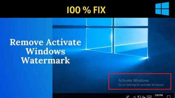 【How-to】How to remove the activate windows watermark