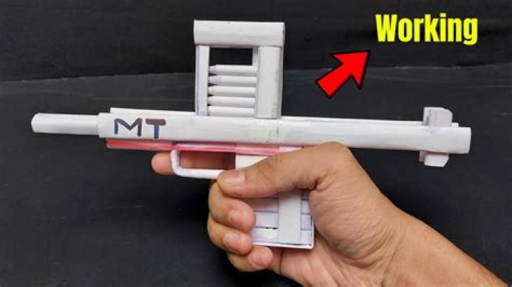 How to make a paper bullet toy gun?