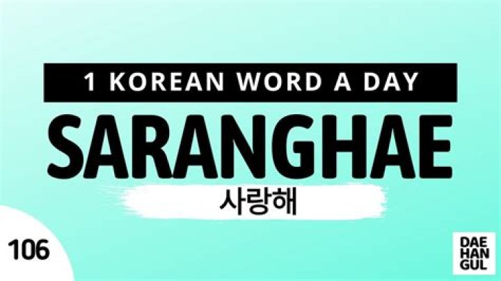 【How-to】What does saranghae mean - Howto.org