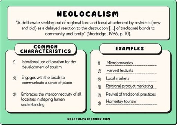 【How-to】What is an example of neolocalism