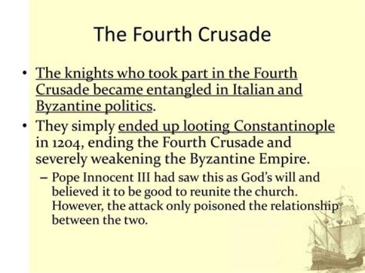 【How-to】What was a consequence of the fourth crusade