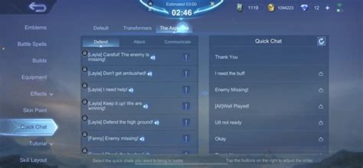 What are the shortcuts for quick chat in RuneScape?