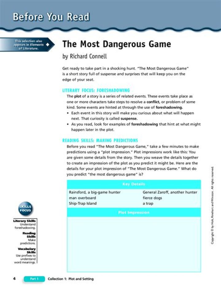 What are two examples of suspense in The Most Dangerous Game?
