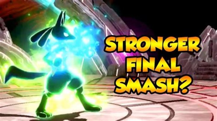 What does Lucario say in his final smash?