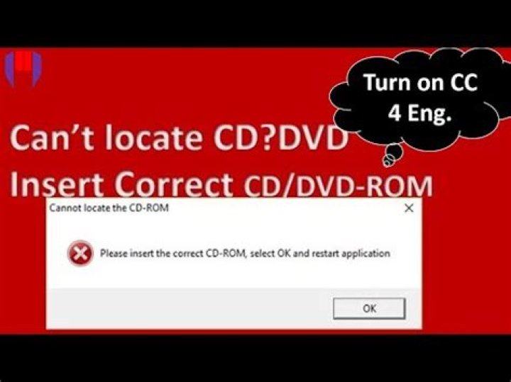 What does Please insert correct DVD ROM message come up?