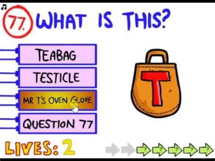 What is 74 on the impossible quiz?