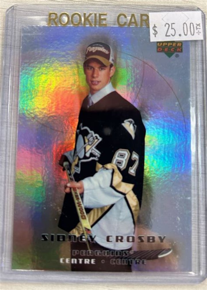 What is a Sidney Crosby rookie card worth?