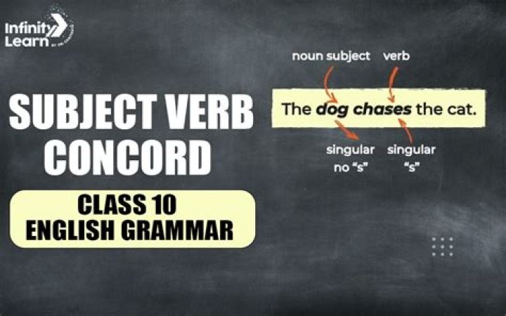 What is sub verb concord define with at least four rules?