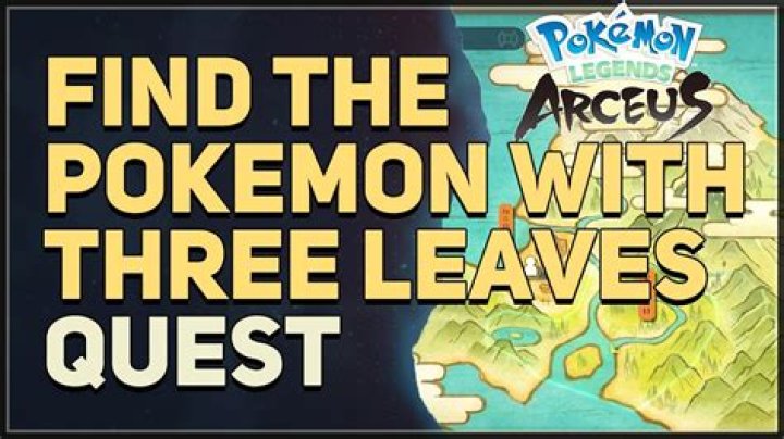 What is the 3 leaved Pokemon arceus?