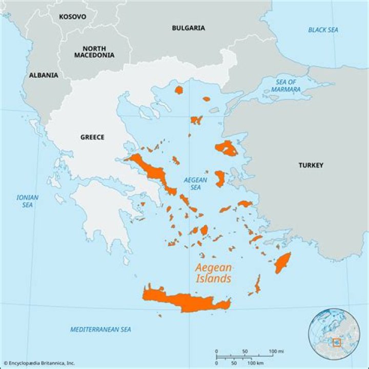 What is the Aegean known for?