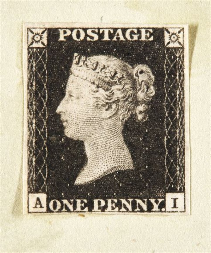 What was the price of the first postage stamp?