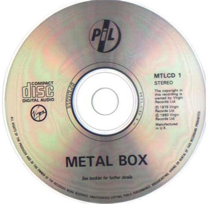 When did metal box by Public Image Ltd come out?