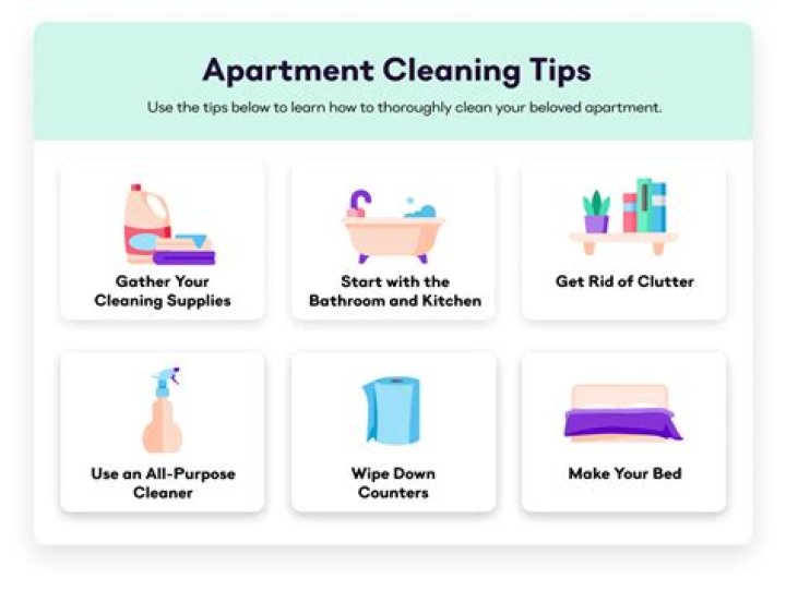 When should you clean an apartment?