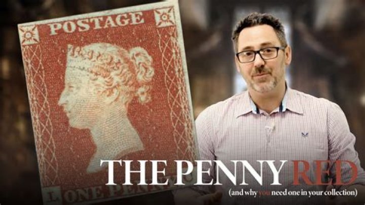 When was the first penny red stamp made?