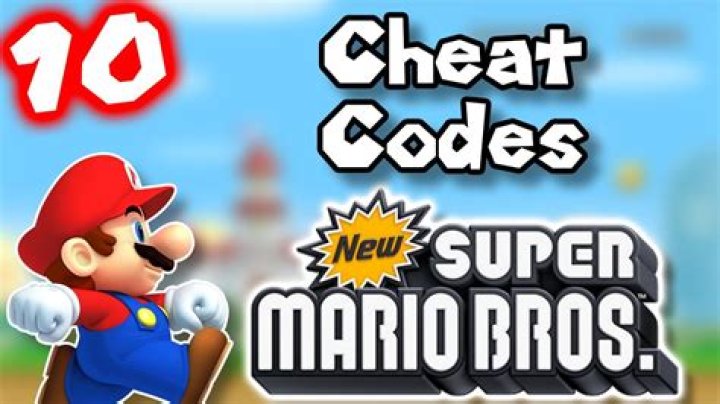 Where can I find cheat codes for new Super Mario Bros?