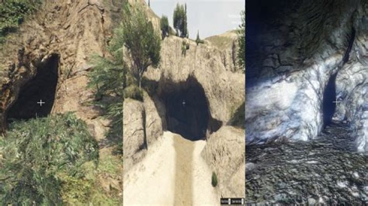 Where is the cave in Trilby Highlands?